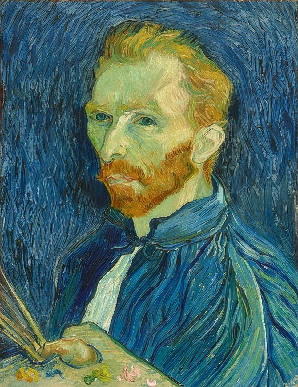 Autoportrét. 1889 od Vincent van Gogh