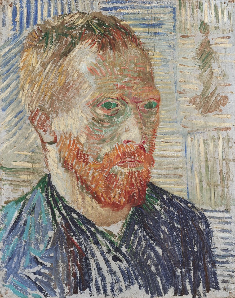 Autoportrét s japonským potiskem od Vincent van Gogh