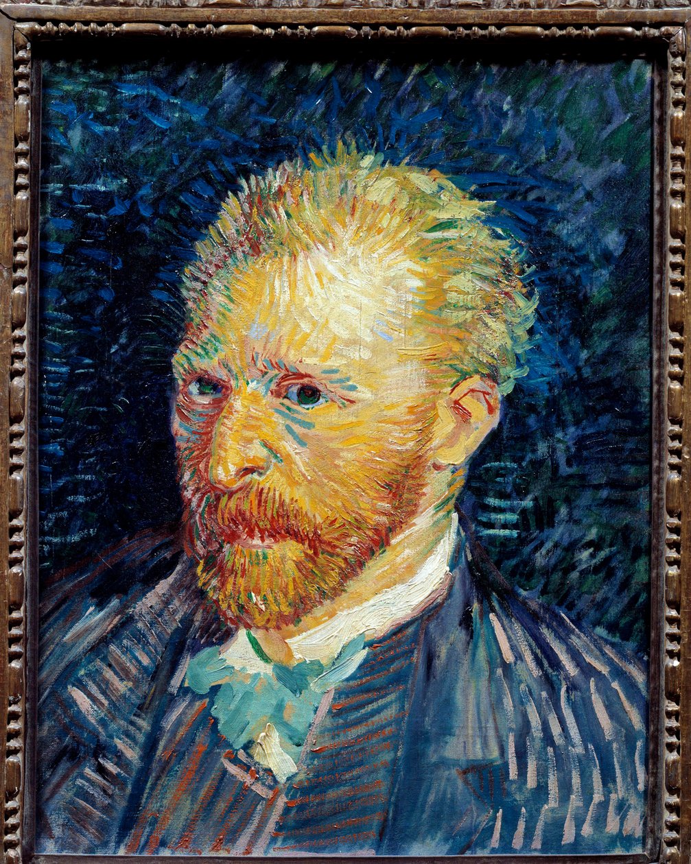 Autoportrét od Vincenta van Gogha (1853-1890) 1887 Sun. 0,44x0,35 m Paříž, musee d
