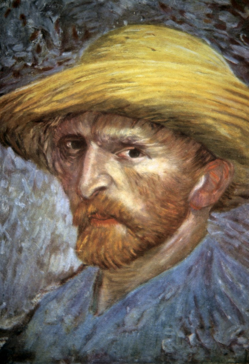 Autoportrét se slaměným kloboukem, 1887 od Vincent van Gogh