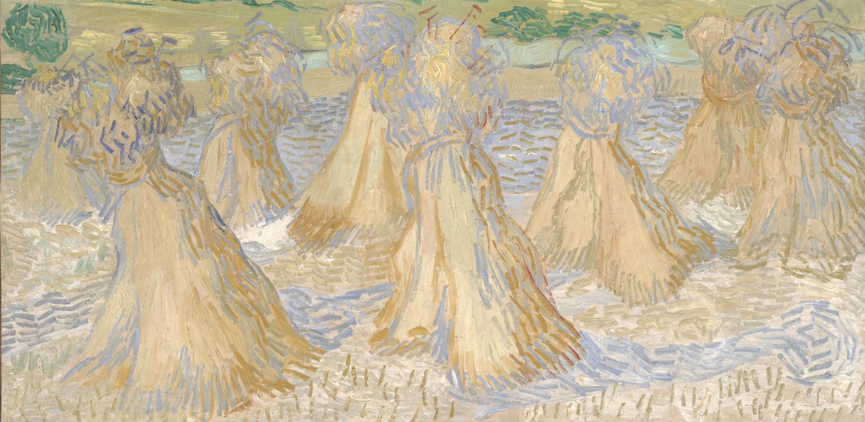 Snopy pšenice, červenec 1890 (olej na plátně) od Vincent van Gogh