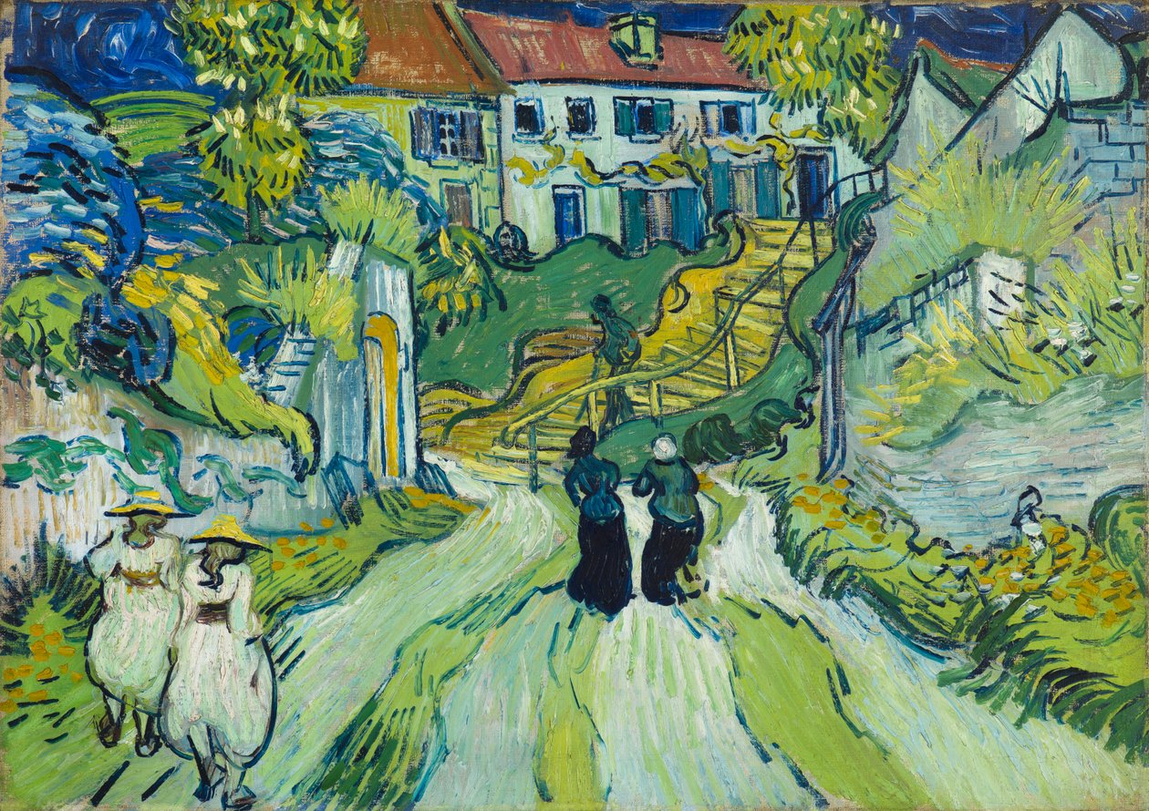 Schodiště v Auvers od Vincent van Gogh