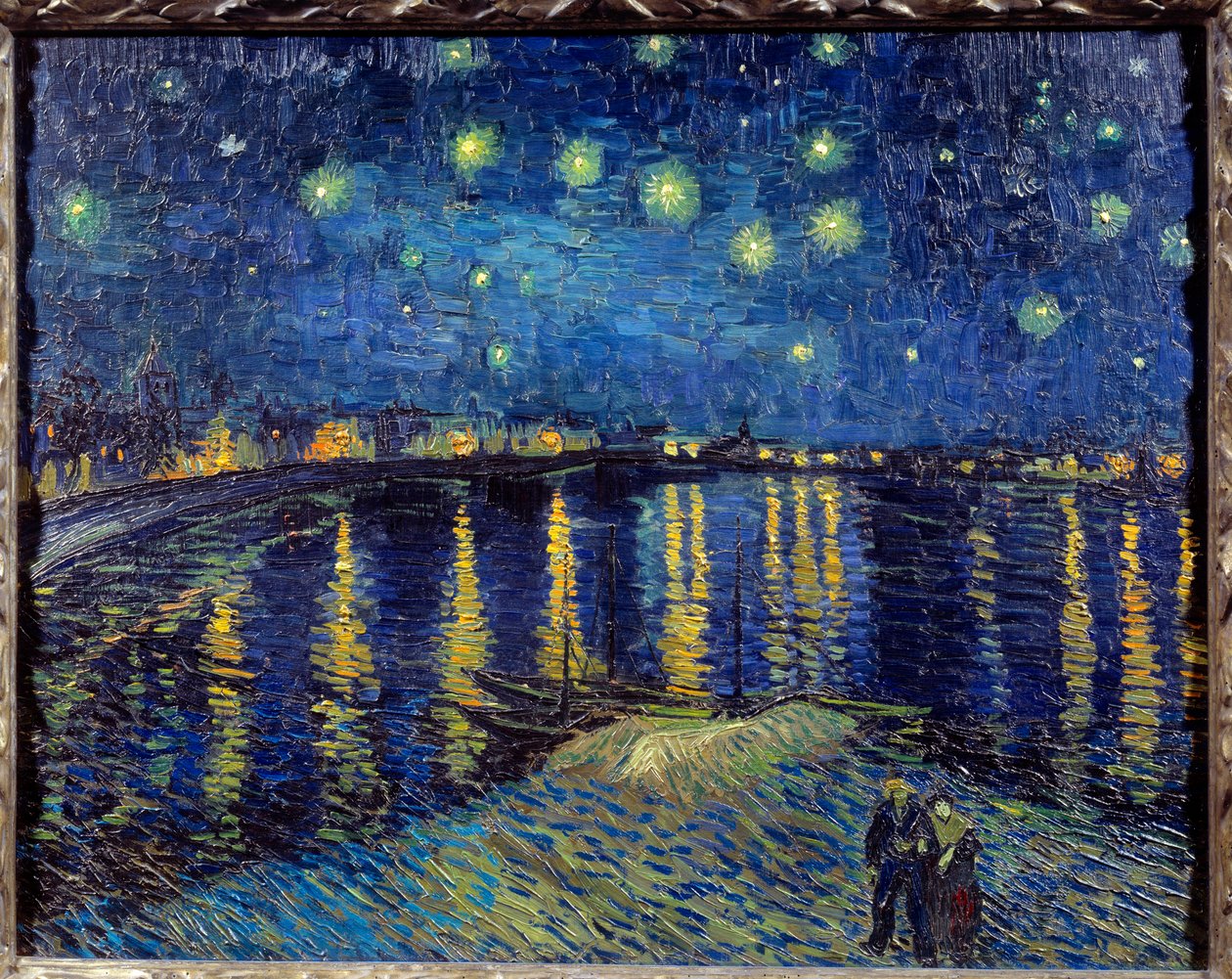 Hvězdná noc nad Rhônou od Vincent van Gogh
