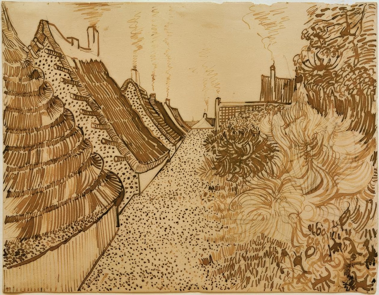 Straße v Saintes-Maries-de-la-Mer od Vincent van Gogh
