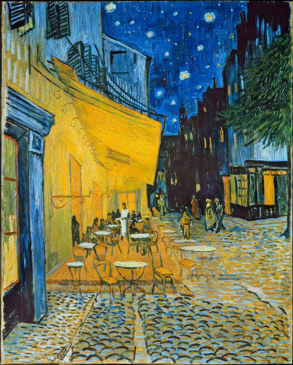 Terasa kavárny na náměstí Place du Forum v Arles ve večerních hodinách od Vincent van Gogh