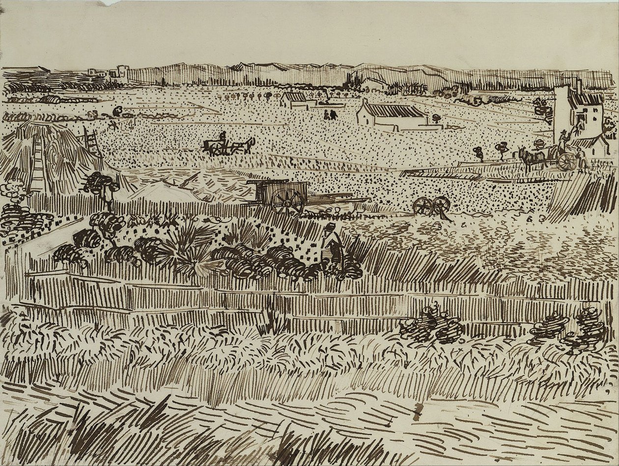 Sklizeň v Provence pro Émile Bernarda, 1888 od Vincent van Gogh