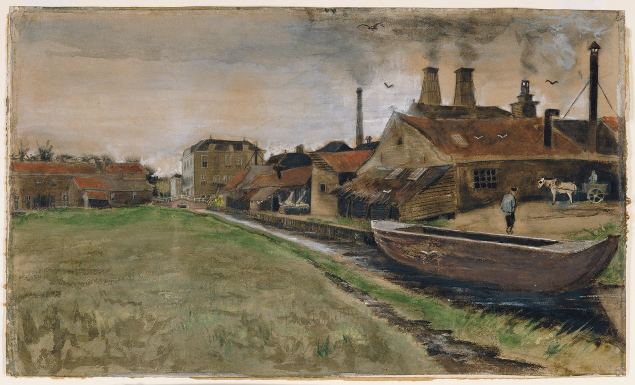 Železný mlýn v Haagu, 1882 od Vincent van Gogh