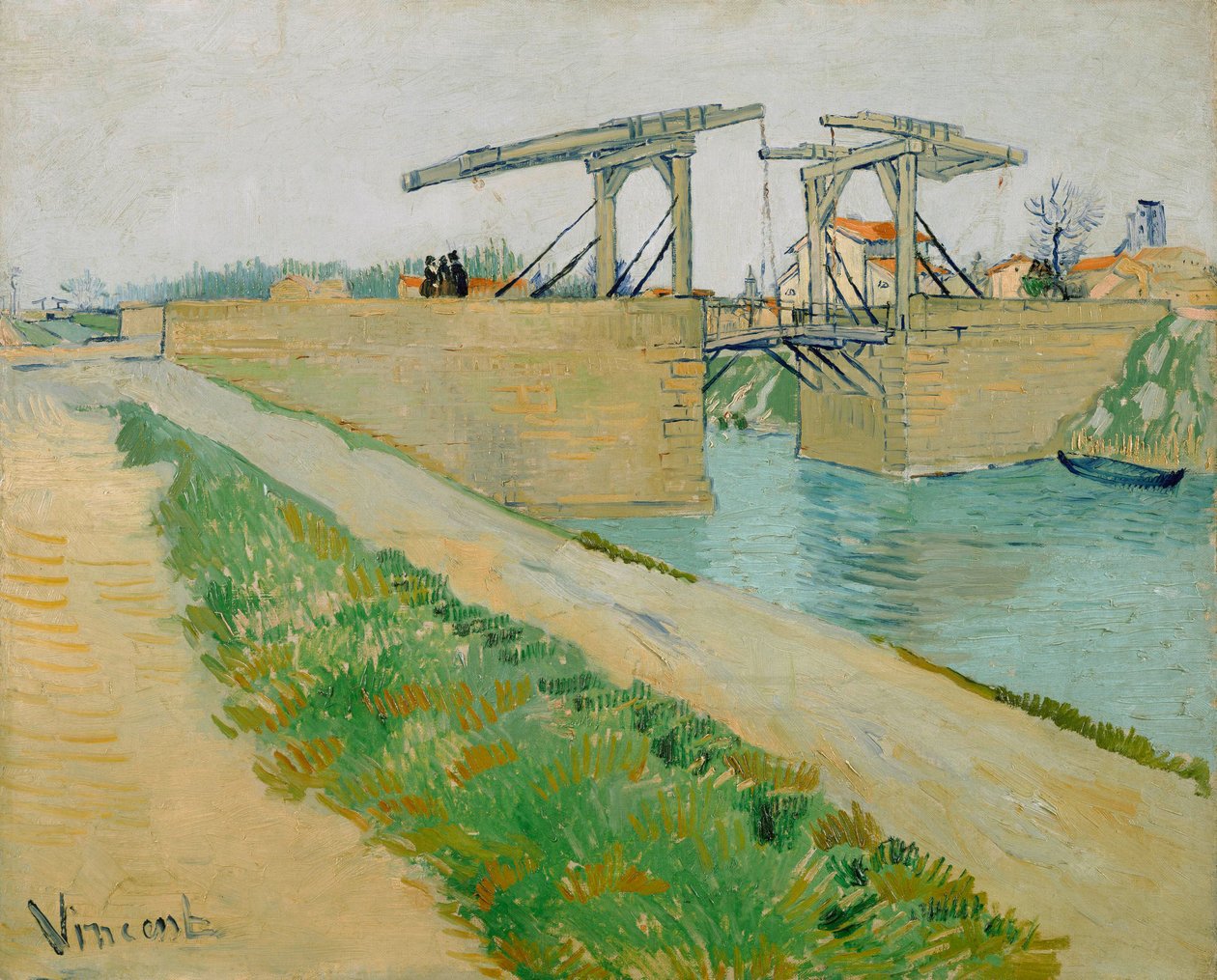 Langloiský most, březen 1888 (olej na plátně) od Vincent van Gogh