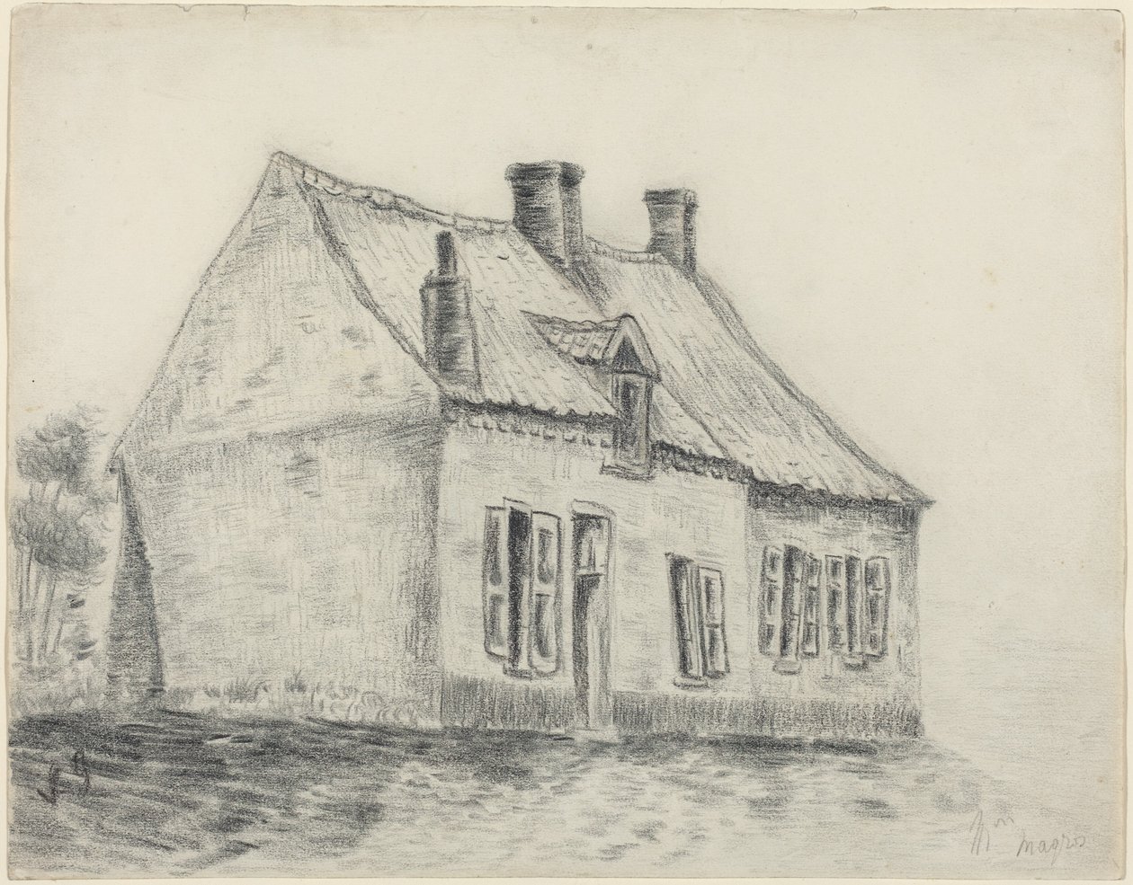 Dům Magrot, Cuesmes od Vincent van Gogh