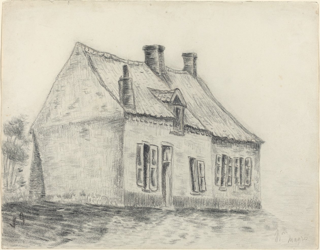 Magrotův dům, Cuesmes, c. 18791880. od Vincent van Gogh
