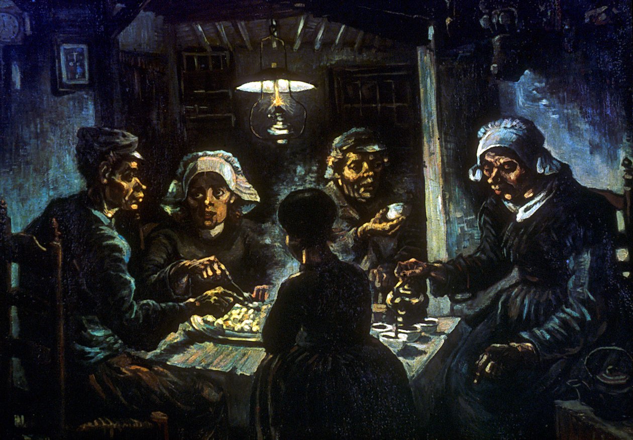 Jedáci brambor, 1885 od Vincent van Gogh