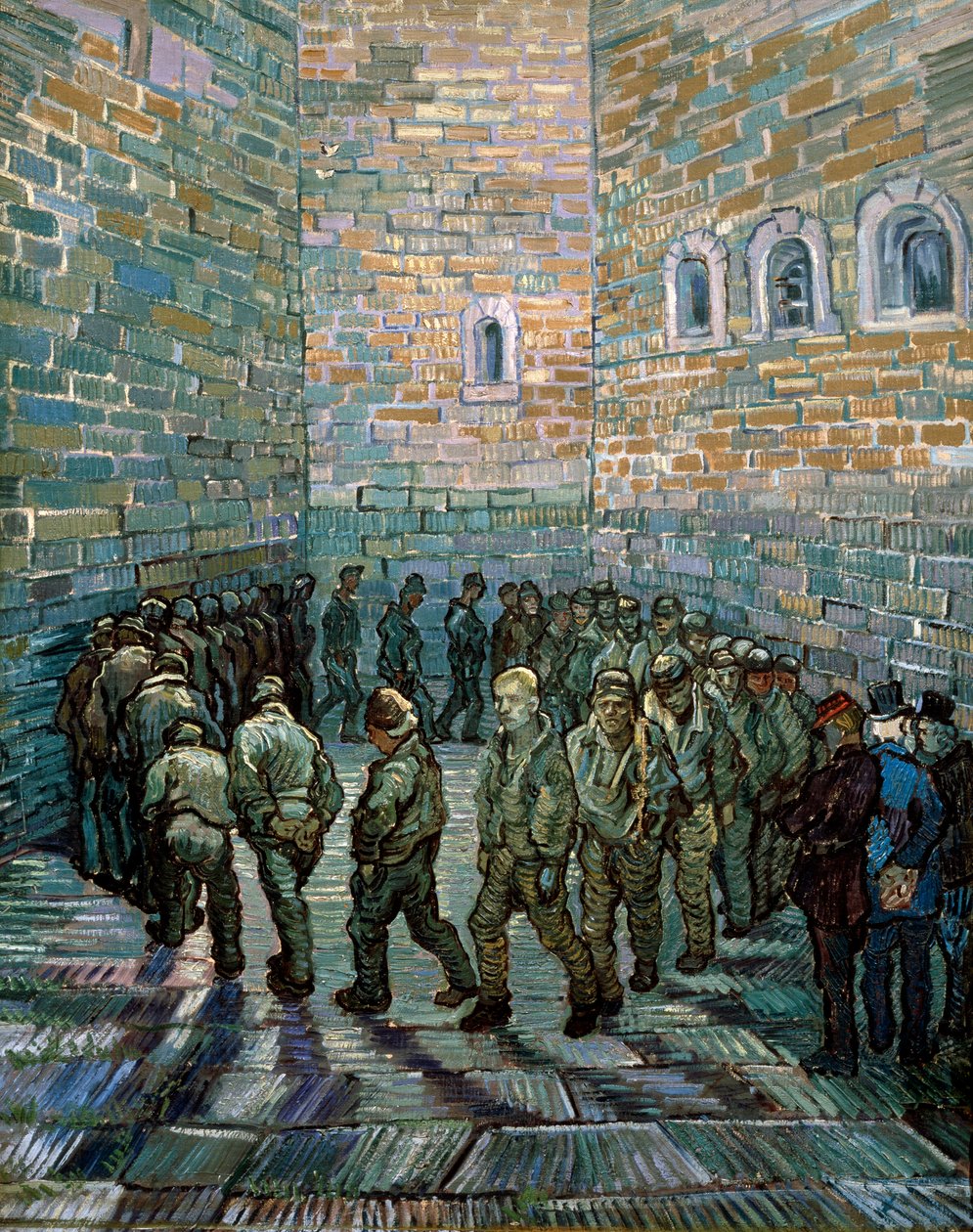 Vězeňské nádvoří, 1890. od Vincent van Gogh