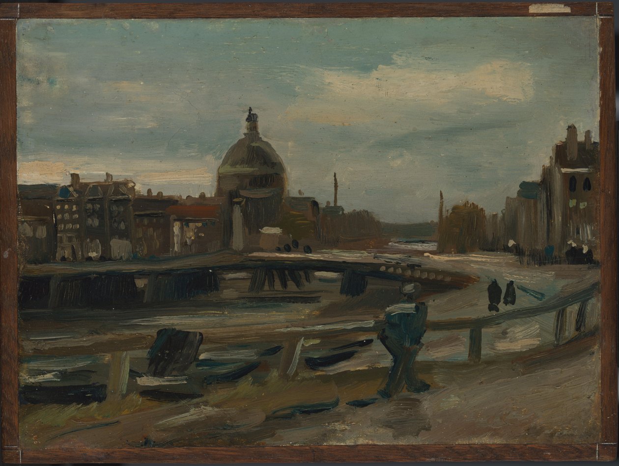 Singel poblíž luterského kostela v Amsterdamu od Vincent van Gogh