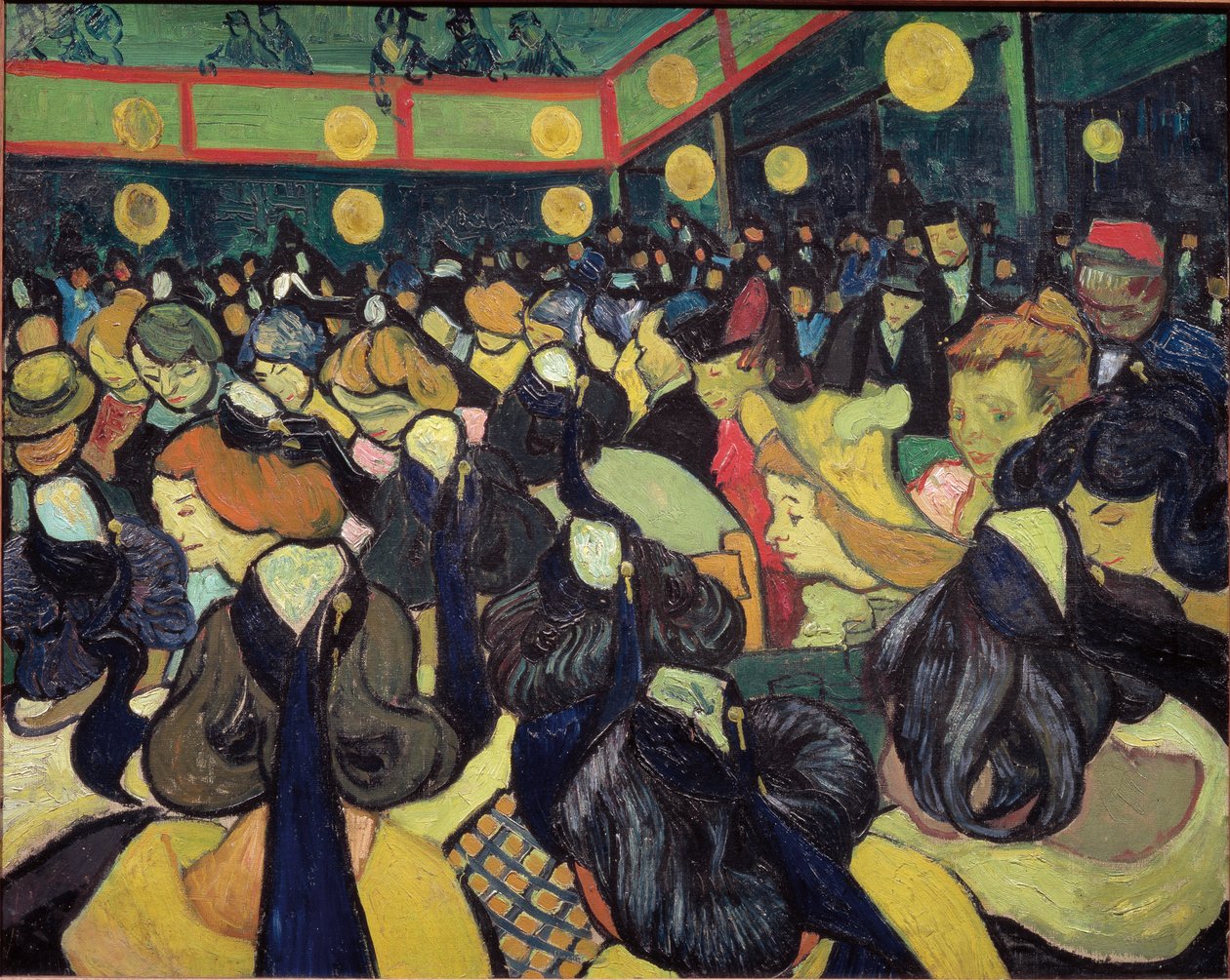 Taneční sál v Arles - olej na plátně od Vincent van Gogh