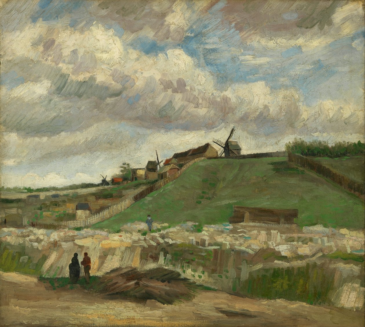 Kopec Montmartre s kamenolomem od Vincent van Gogh