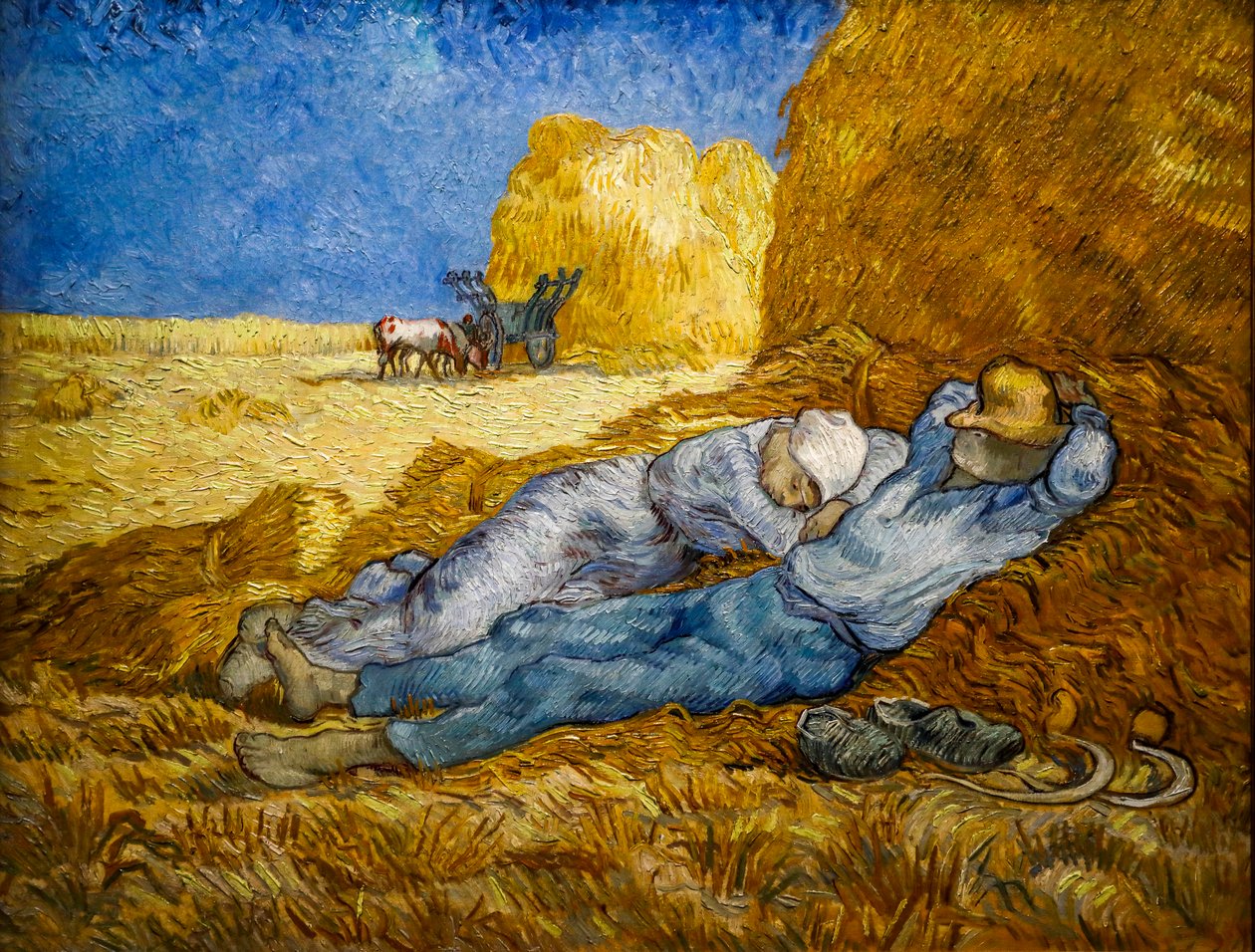 Poledníková linie známá také jako Siesta od Vincent van Gogh