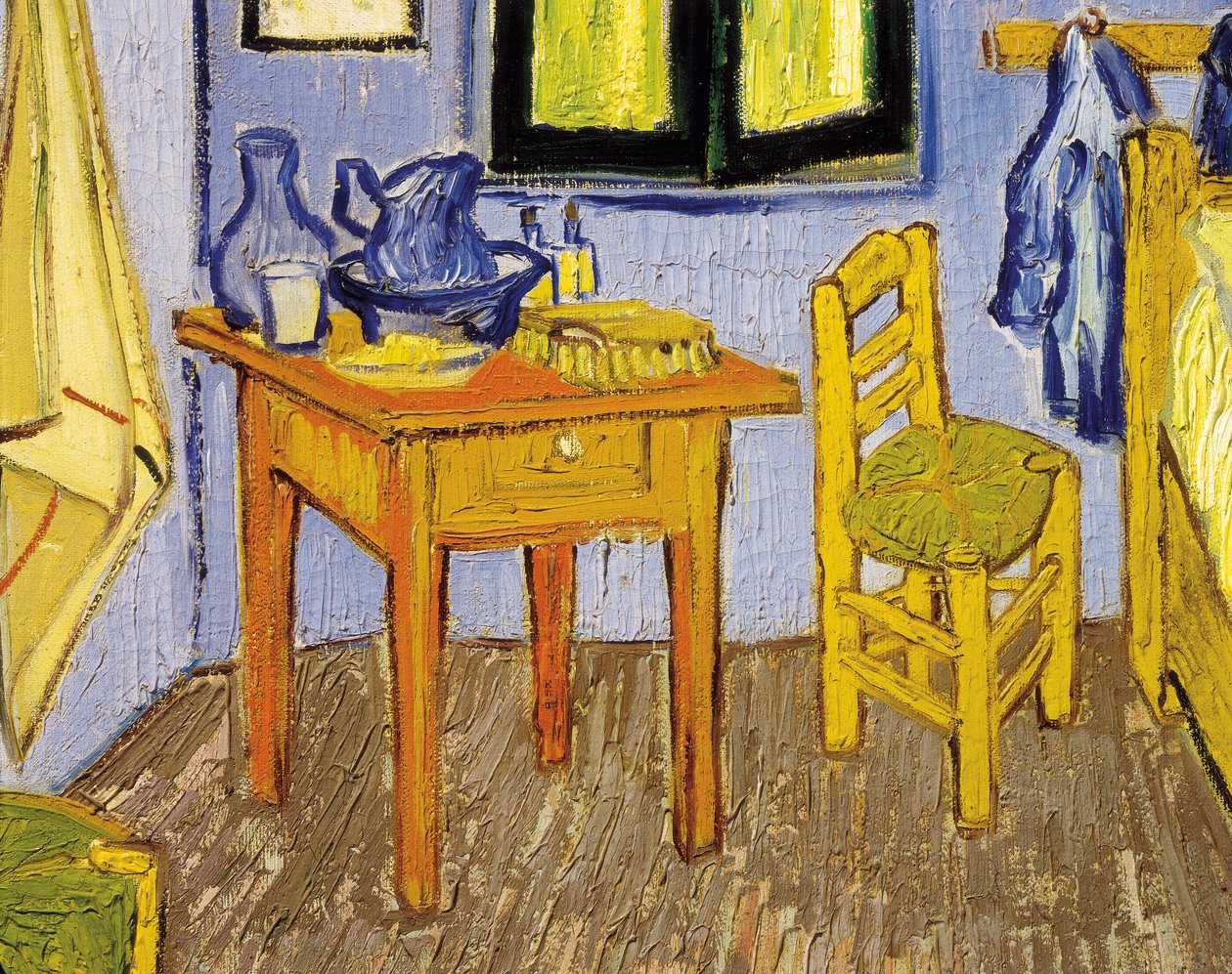 Pokoj Vincenta Van Gogha v Arles (detail) 1889 (olej na plátně) od Vincent van Gogh