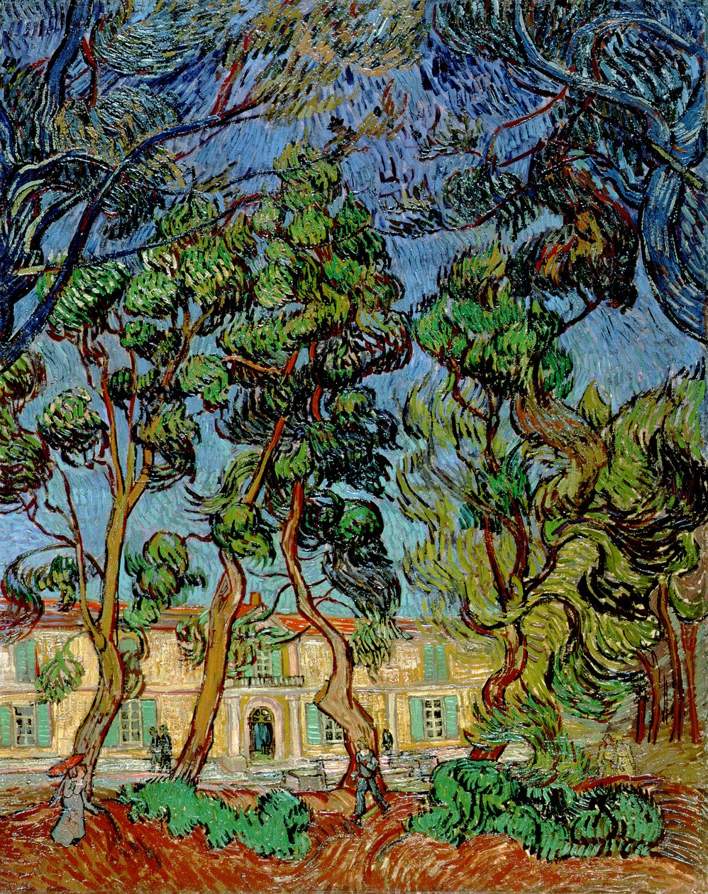 Stromy v zahradě nemocnice svatého Pavla, 1889 od Vincent van Gogh