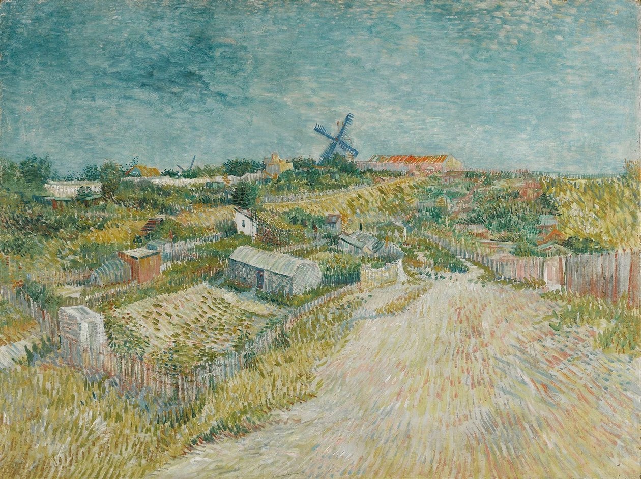 Zeleninové zahrady na Montmartru od Vincent van Gogh