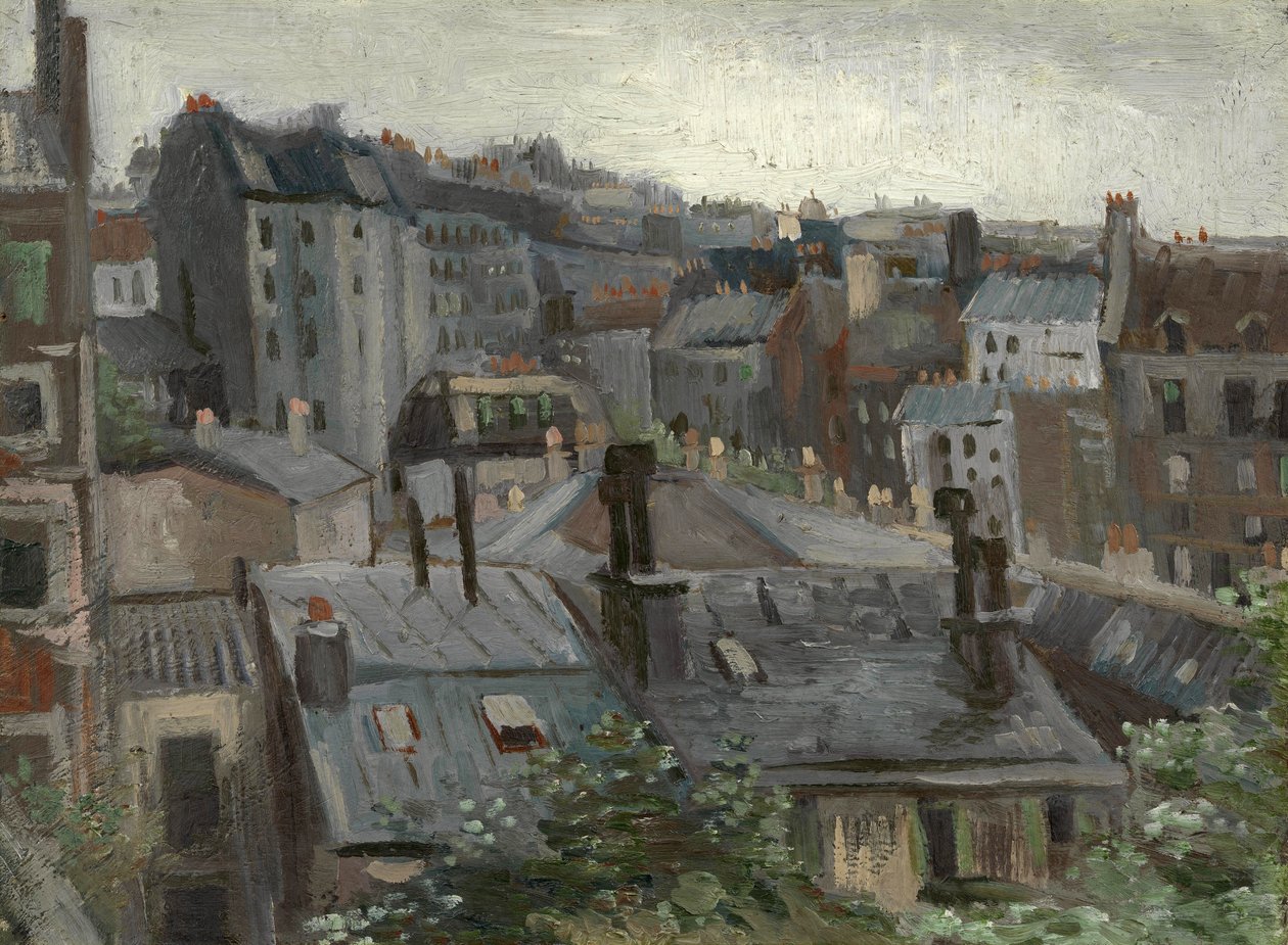 Pohled z Vincentova studia par Gogh, Vincent, van (1853-1890). Olej na kartonu, rozměr: 30,1x40,8 od Vincent van Gogh