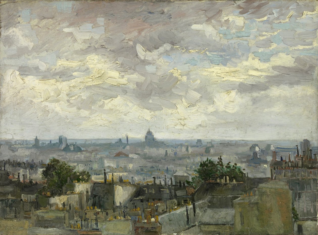 Pohled na Paříž od Vincent van Gogh
