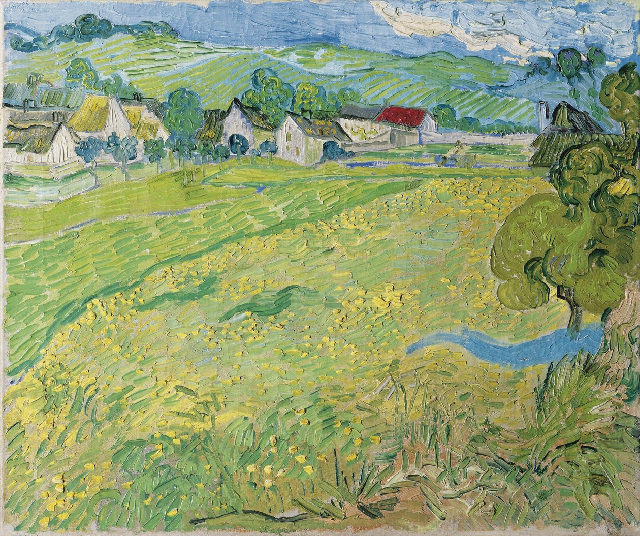 Pohled na Vessenots v Auvers, 1890 od Vincent van Gogh