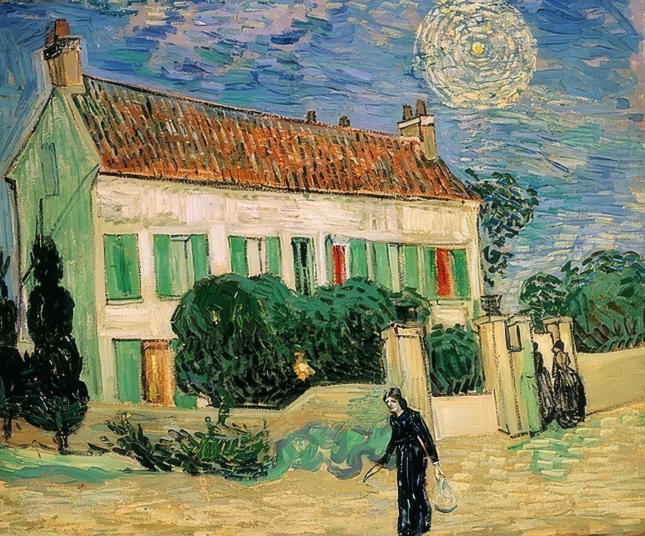 Bílý dům v noci. června 1890 od Vincent van Gogh