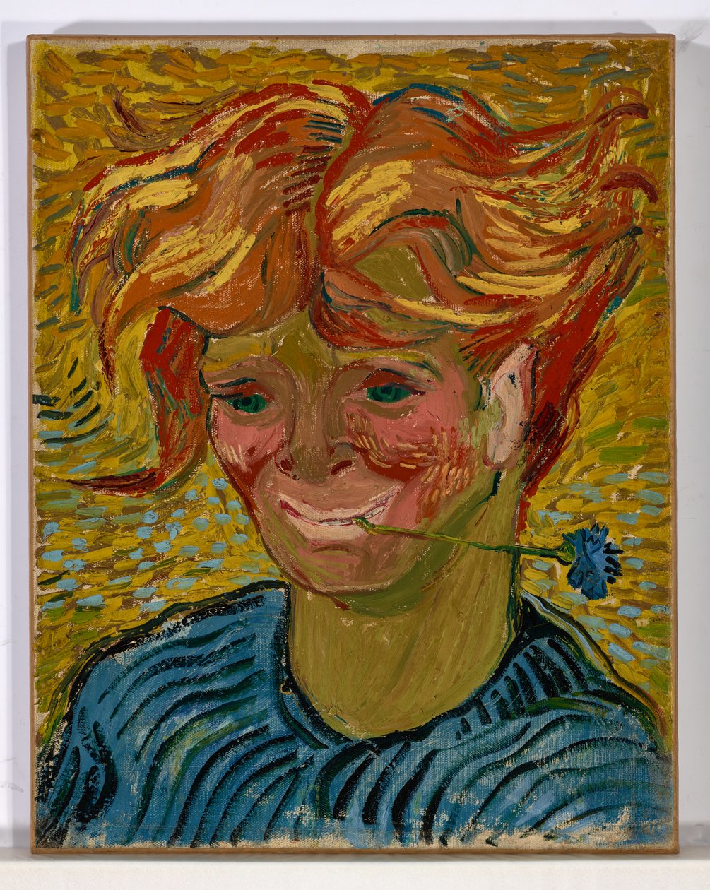 Mladý muž s chrpou od Vincent van Gogh