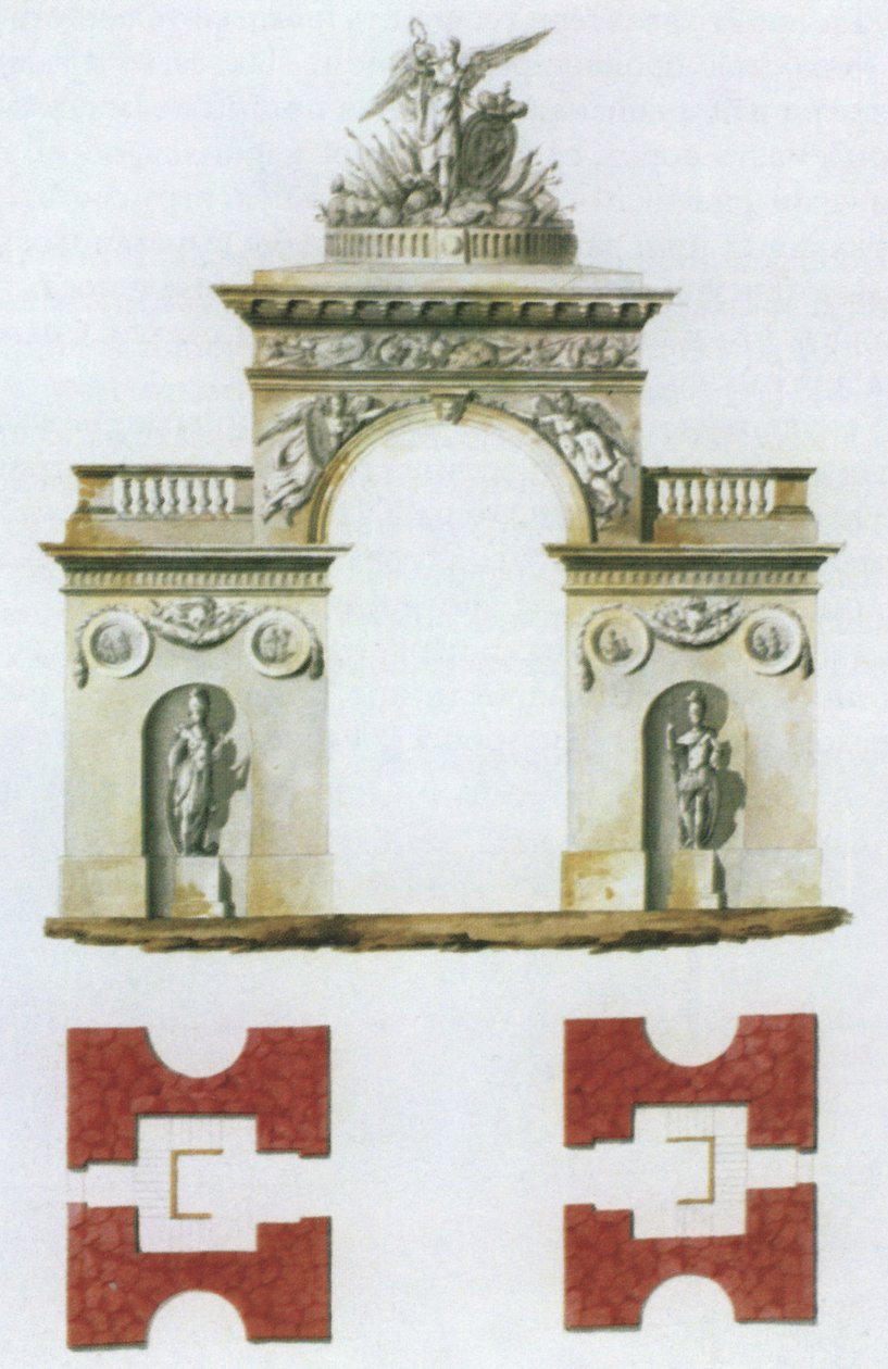 Projekt Birch Gate od Vincenzo Brenna