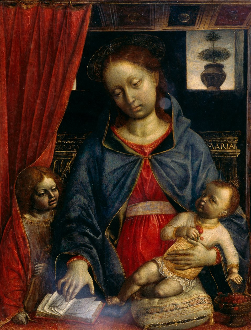 Madonna a dítě s andělem od Vincenzo Foppa