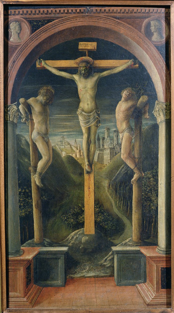 Tři kříže, 1456 (tempera na panelu) od Vincenzo Foppa