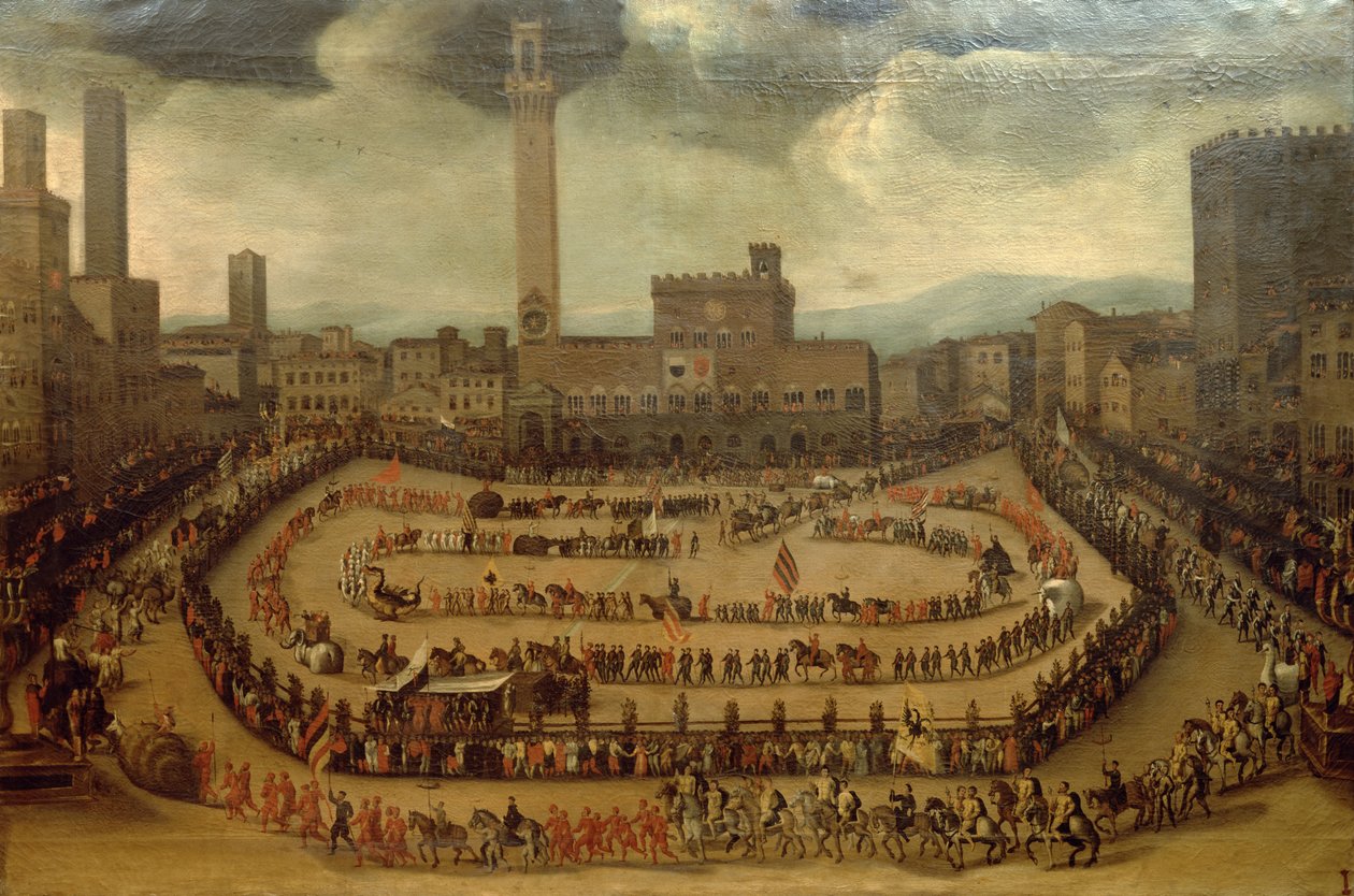 Parade of the Contrade, Siena od Vincenzo Rustici
