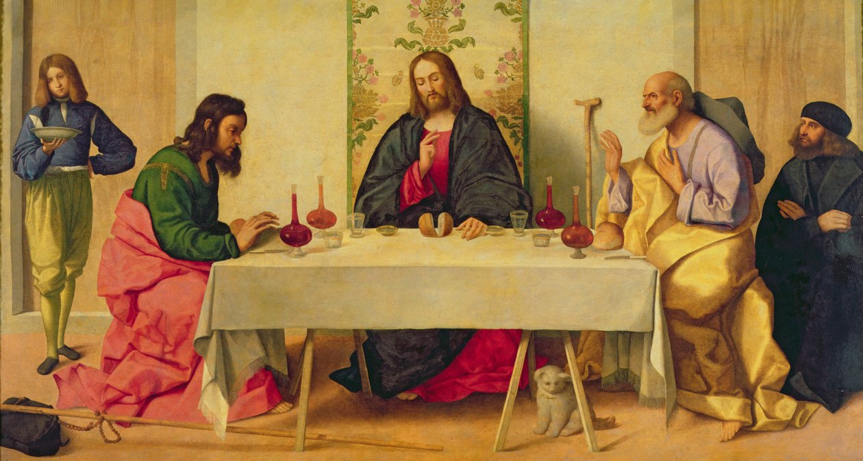 Večeře v Emauzích, 1520 od Vincenzo di Biagio Catena