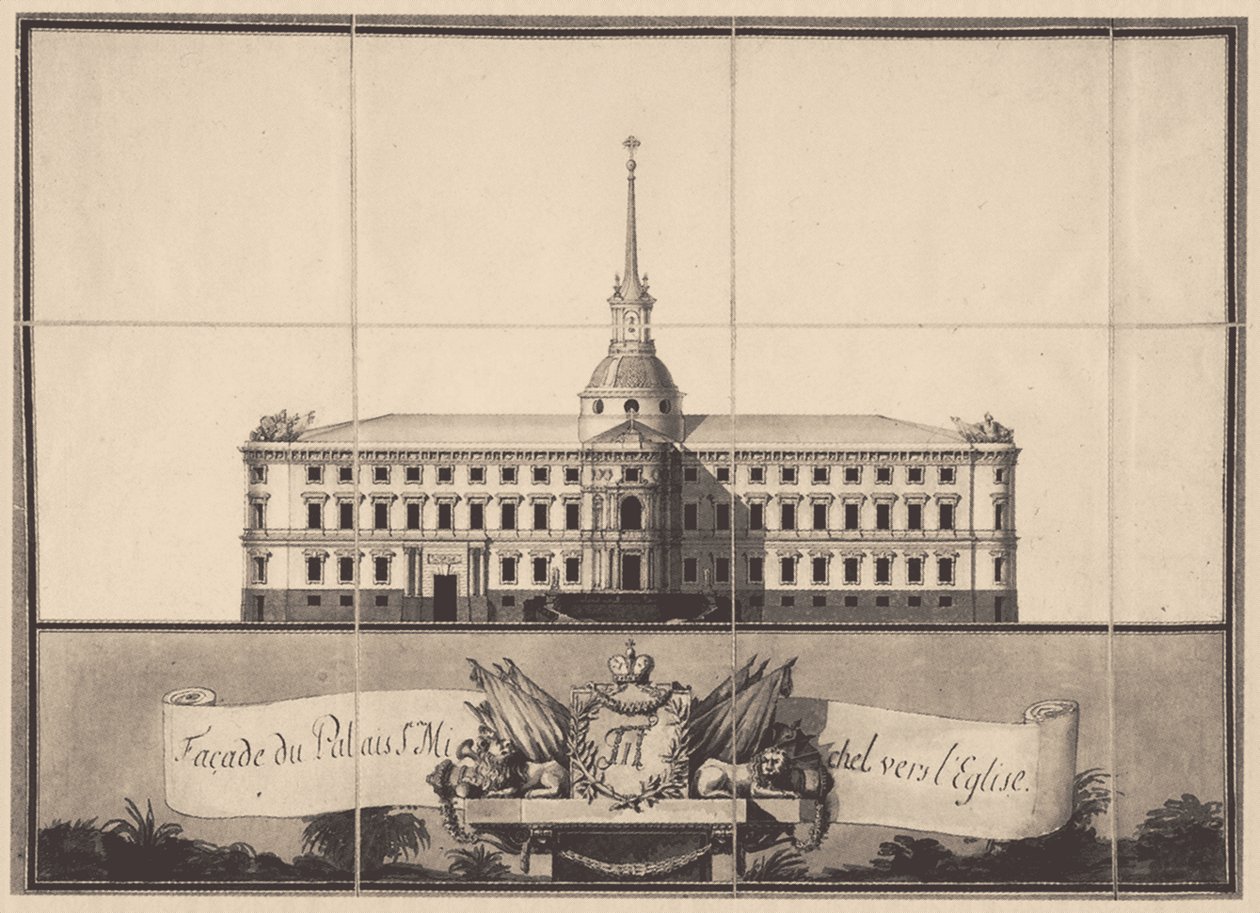 Zámek Saint Michaels v Petrohradě, 1797 od Vincenzo Brenna