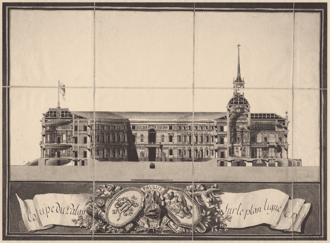 Zámek Saint Michaels v Petrohradě, 1797 od Vincenzo Brenna