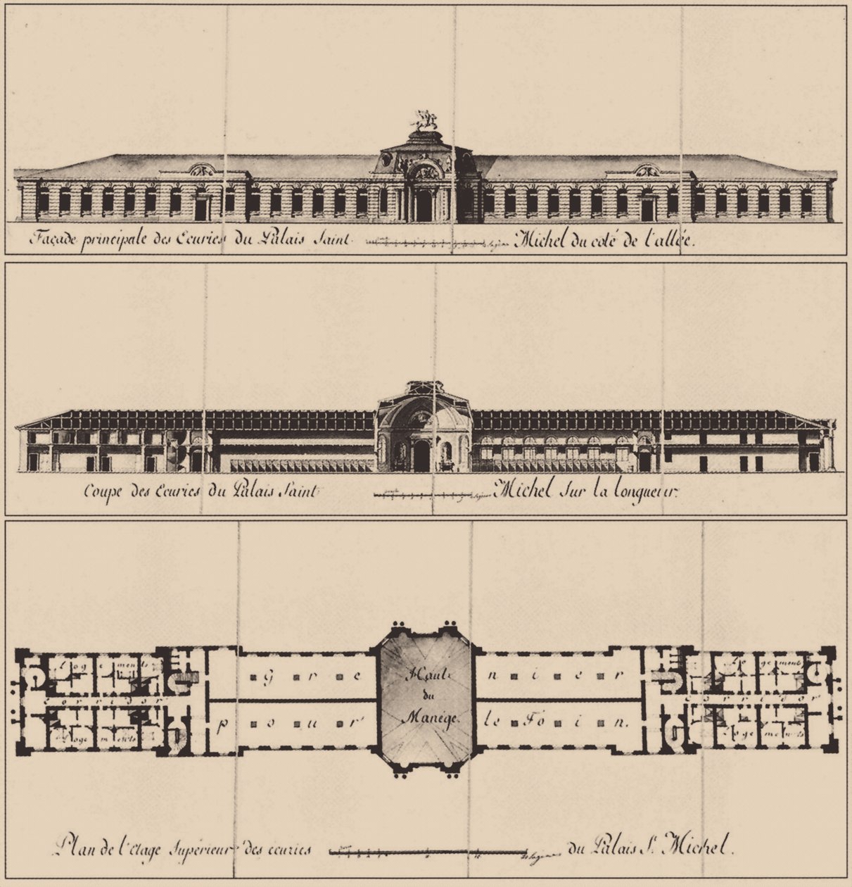 Zámek Saint Michaels v Petrohradě, 1797 od Vincenzo Brenna