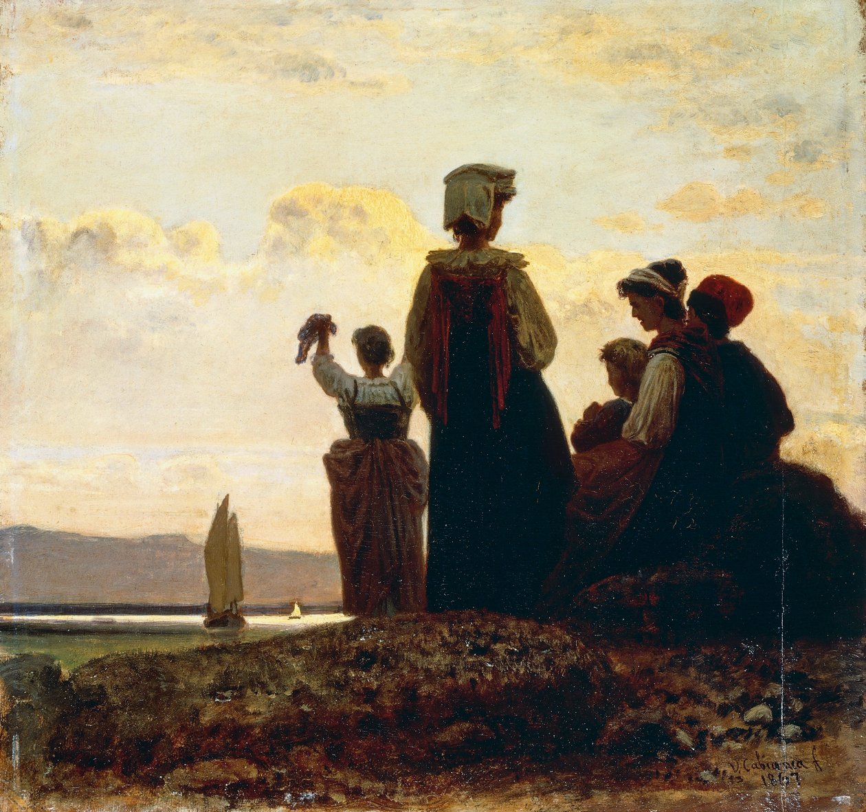 Návrat rybářské lodi (Paranza) od Vincenzo Cabianca