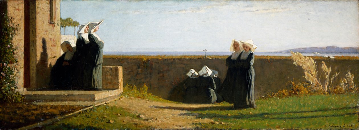 Monachine (jeptišky) nebo The morning od Vincenzo Cabianca