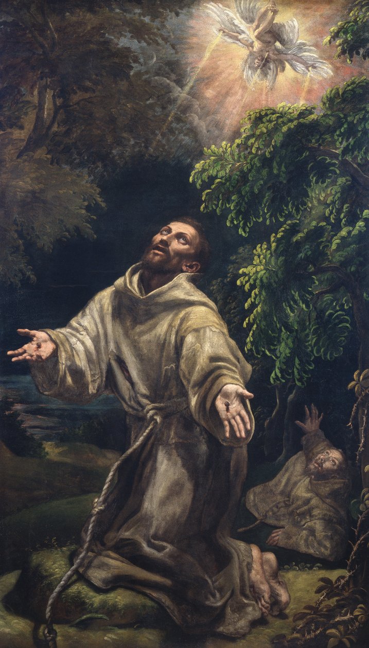 Svatý František se stigmaty od Vincenzo Campi