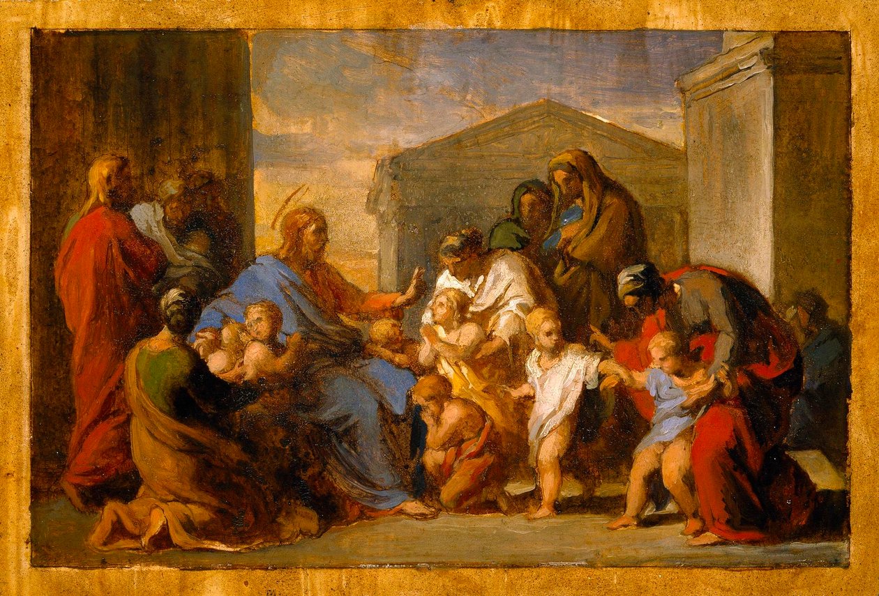 Christus segnet die Kinder od Vincenzo Camuccini