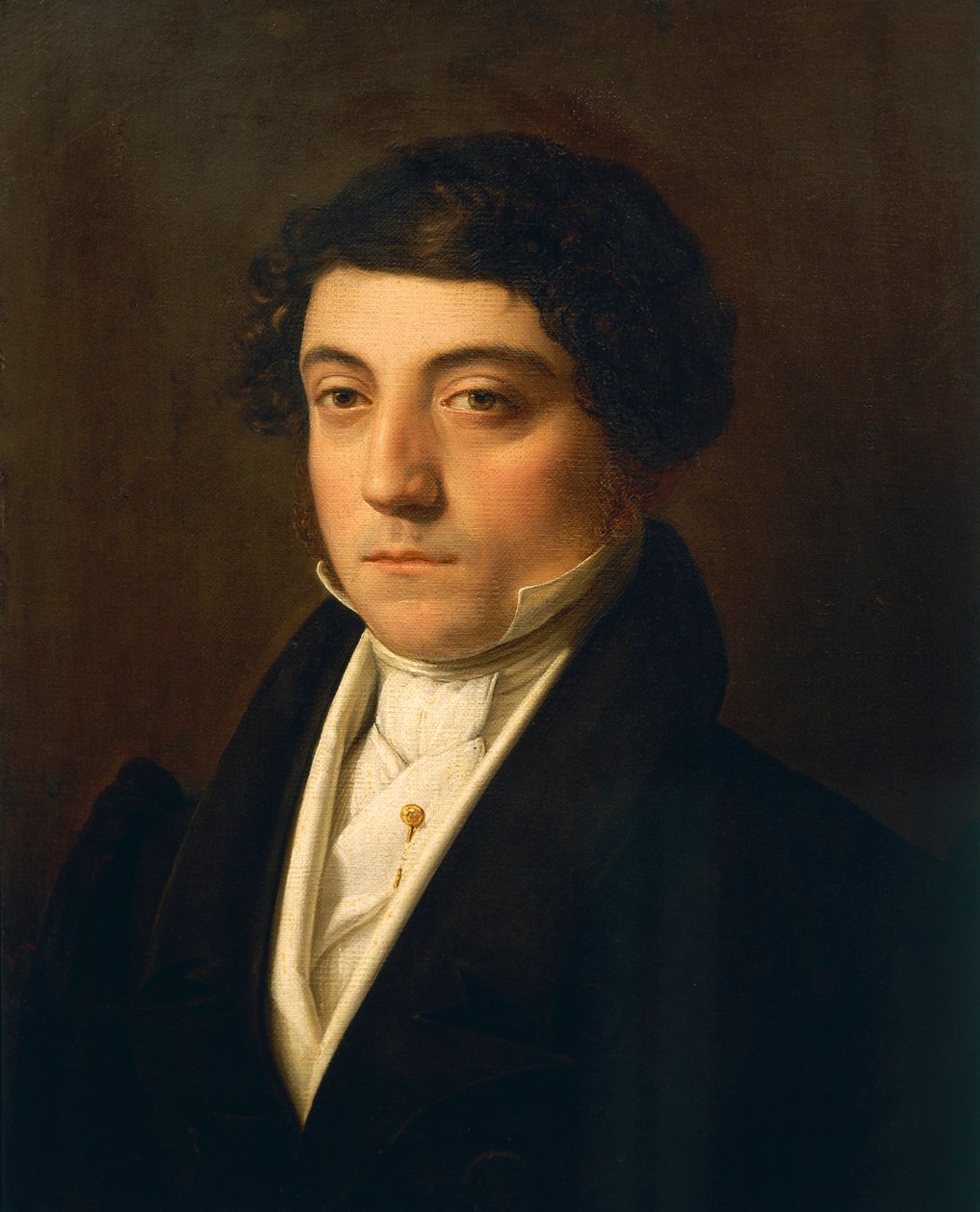 Itálie, Milán, Portrét italského skladatele Gioacchina Rossiniho (1792 - 1868), kolem roku 1830 od Vincenzo Camuccini