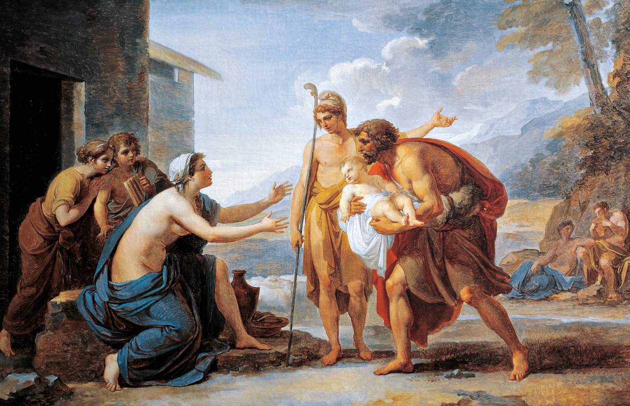 Paříž a Hekuba, Vincent Camuccini (1771-1844) od Vincenzo Camuccini
