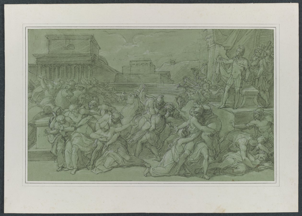 Rape of the Sabines, c. 1820. od Vincenzo Camuccini