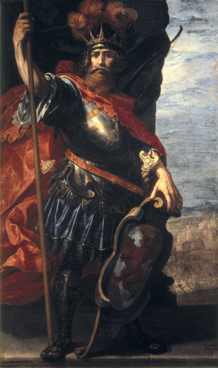 Portrét krále Vizigótů Athaulfa od Vincenzo Carducci
