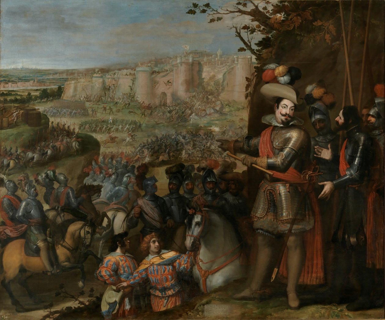 Dobytí Rheinfeldenu (1633) vojsky vévody z Ferie. od Vincenzo Carducci