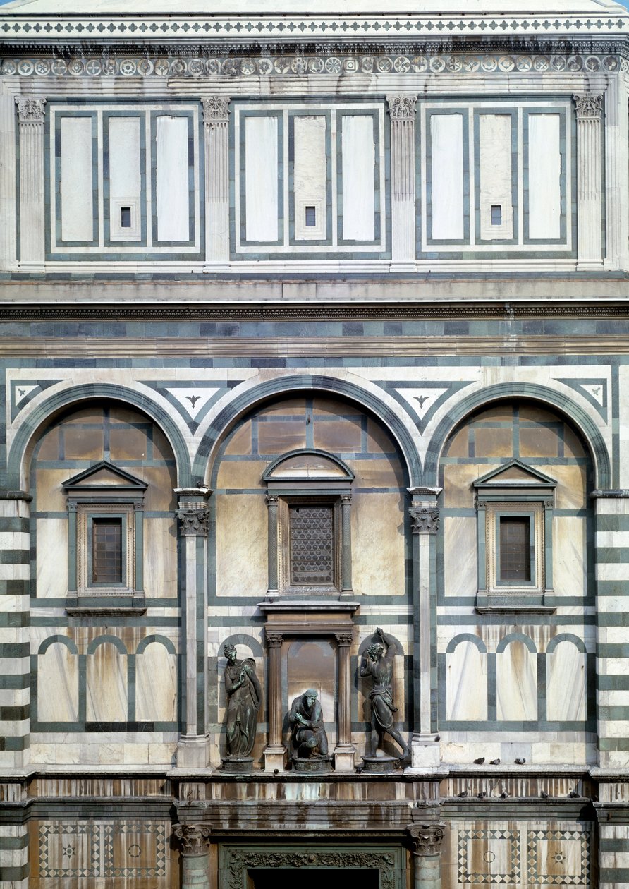 Svatý Jan Křtitel, jeho kat a Salome (Detail křtitelnice ve Florencii) - plastika od Vincenzo Danti