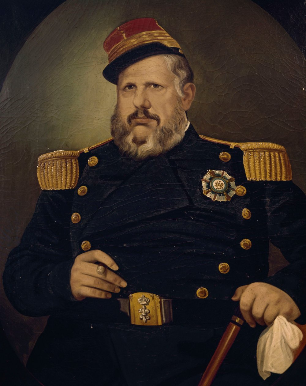Portrét Ferdinanda II Bourbon-Dvě Sicílie (olej na plátně) od Vincenzo De Mita
