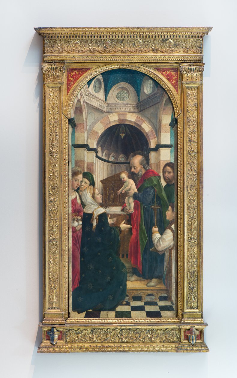 Prezentace Ježíše v chrámu, cca 1470 (tempera na panelu) od Vincenzo Foppa