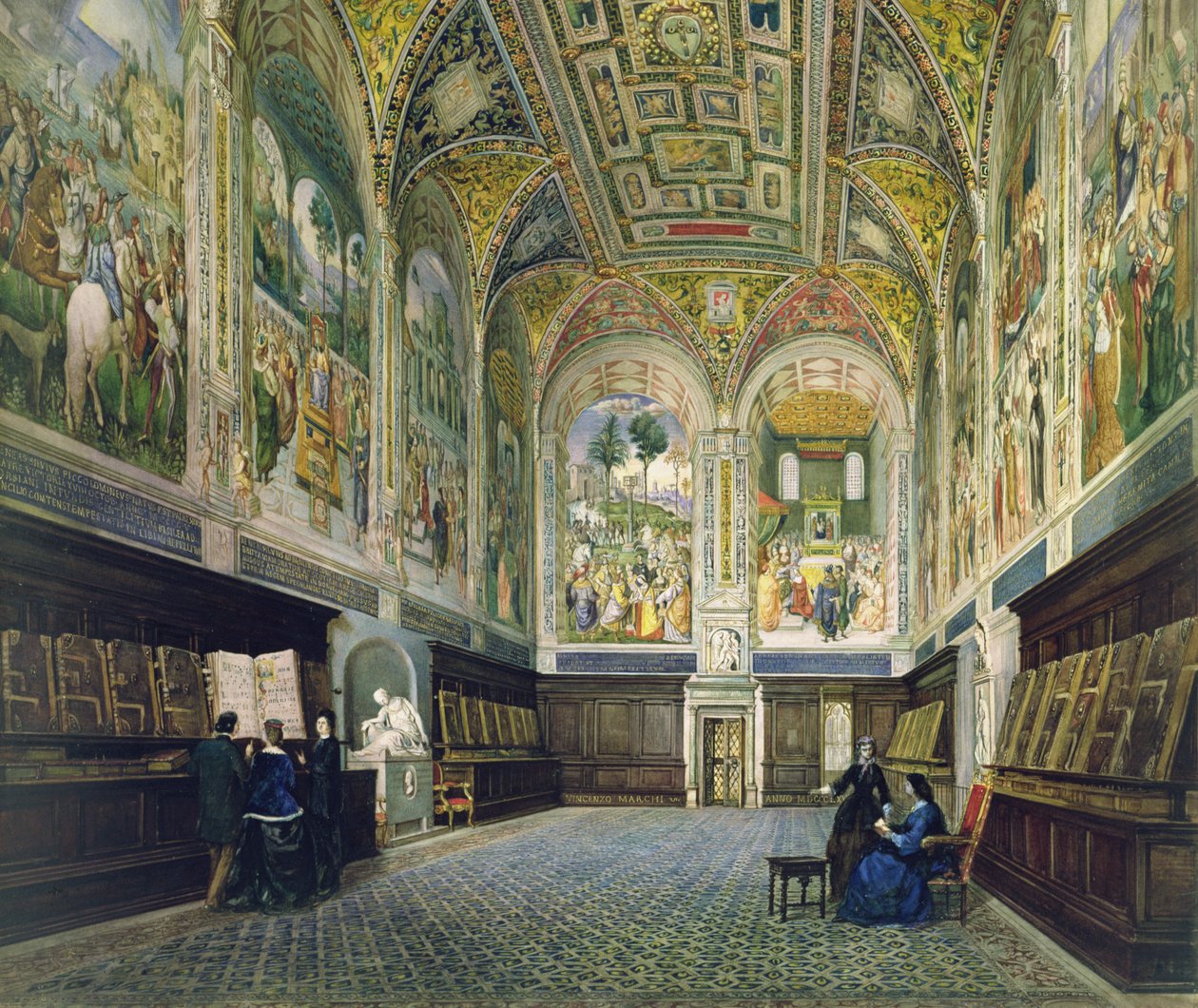 Knihovna Piccolomini, Siena od Vincenzo Marchi
