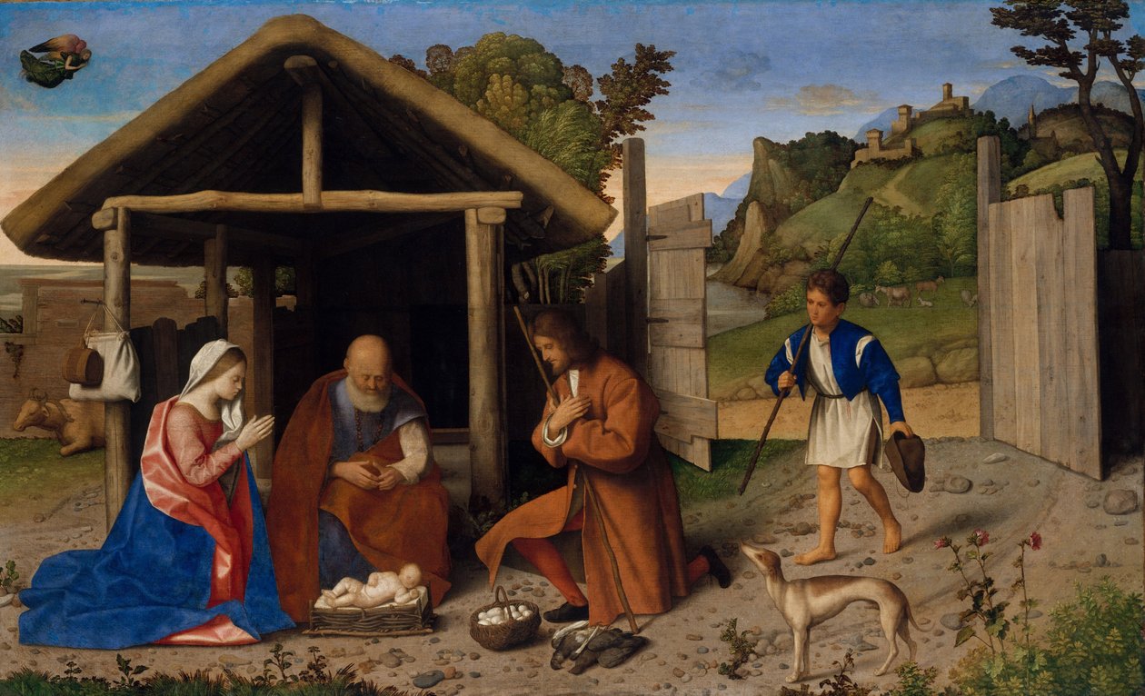 Klanění pastýřů, asi 1520 (olej na plátně) od Vincenzo di Biagio Catena